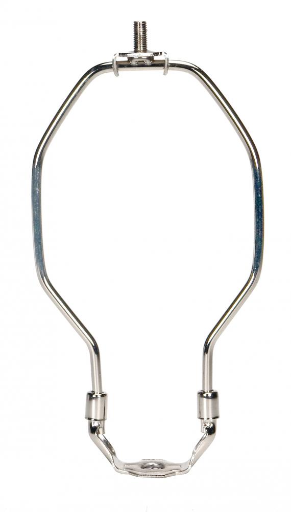 Heavy Duty Harp; Polished Nickel Finish; 8&#34; Height; 1/8 IP Saddle; 1/4-27 Thread; 125 Carton