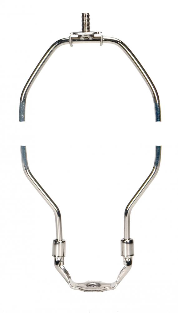 Heavy Duty Harp; Polished Nickel Finish; 11&#34; Height; 1/8 IP Saddle; 1/4-27 Thread; 125 Carton