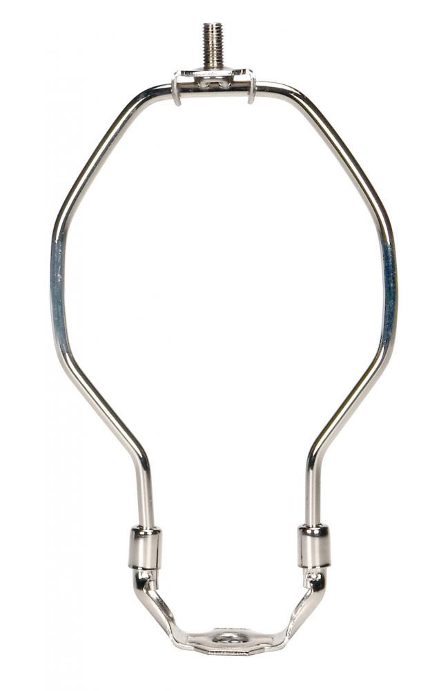 Light Duty Harp; Polished Nickel Finish; 5&#34; Height; 1/8 IP Saddle; 1/4-27 Thread; 125 Carton