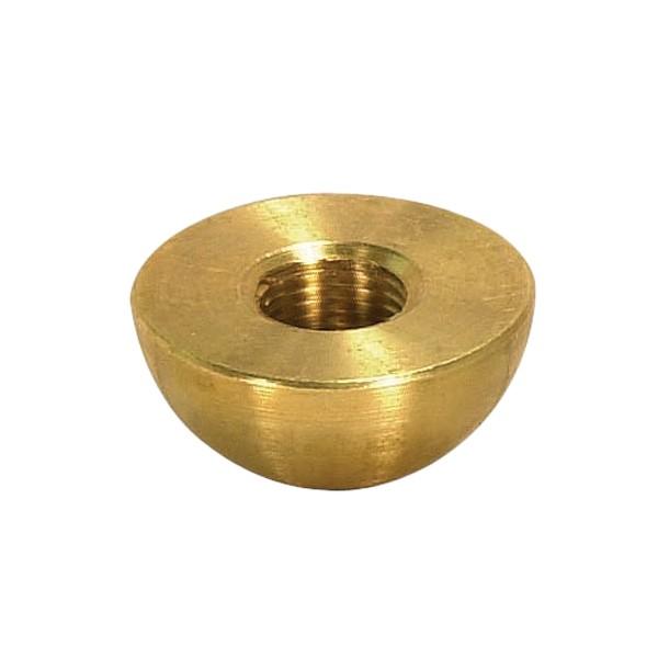 Brass Half Ball; Unfinished; 1/8 Tap; 1&#34; Diameter