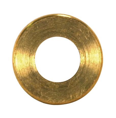 Turned Brass Check Ring; 1/4 IP Slip; Burnished And Lacquered; 1&#34; Diameter