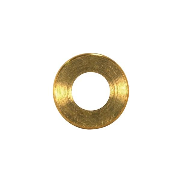 Turned Brass Check Ring; 1/4 IP Slip; Burnished And Lacquered; 1-1/2&#34; Diameter