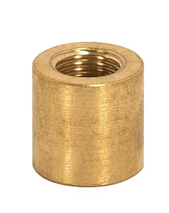 Brass Coupling; Unfinished; 5/8&#34; Long; 5/8&#34; Diameter; 1/8 IP