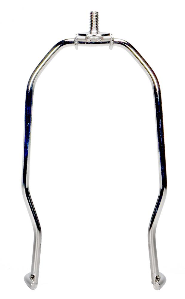 Heavy Duty Harp; Polished Nickel Finish; 6&#34; Height; 1/4-27 Thread