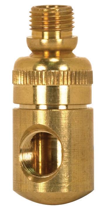 Solid Brass Side Swivel; 1/8 M x 1/8 F; 1-3/4&#34; Height; Unfinished