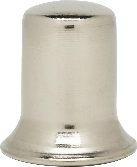 Steel Finial; 1/4-27; 1&#34; Diameter; Nickel Plated