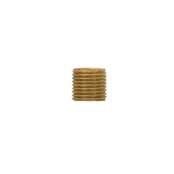 1/4 IP Solid Brass Nipple; Unfinished; 2&#34; Length; 1/2&#34; Wide