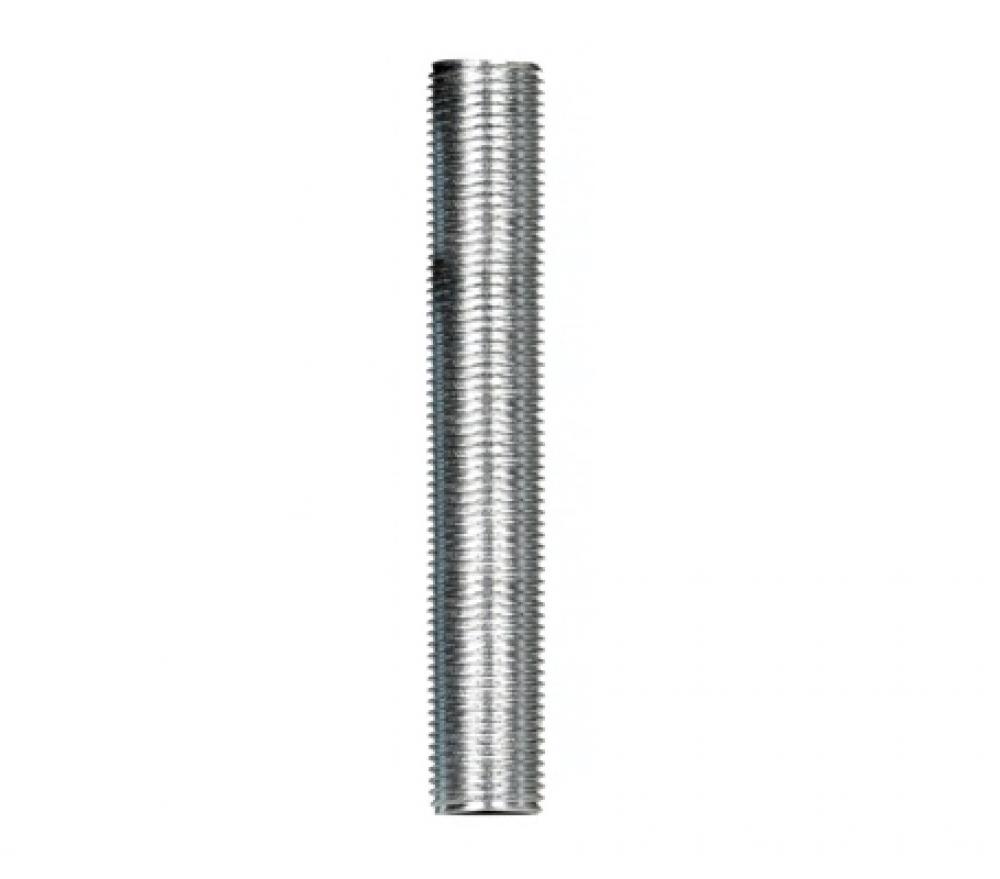 1/8 IP Steel Nipple; Zinc Plated; 2-1/2&#34; Length; 3/8&#34; Wide