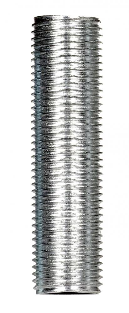 1/8 IP Steel Nipple; Zinc Plated; 3&#34; Length; 3/8&#34; Wide