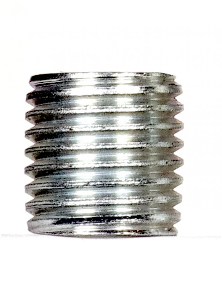 1/4 IP Steel Nipple; Zinc Plated; 1/2&#34; Length; 1/2&#34; Wide
