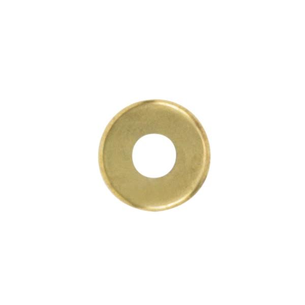 Steel Check Ring; Straight Edge; 1/8 IP Slip; Brass Plated Finish; 1-1/4&#34; Diameter