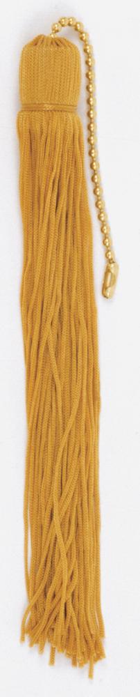 Tassel; Gold; 7&#34; Length; With Beaded Chain