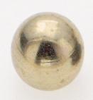 Brass Ball; 8/32; 3/8&#34; Diameter; Burnished And Lacquered