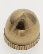 Acorn Knob; 1/8 IP; Brass Burnished And Lacquered; Knurled
