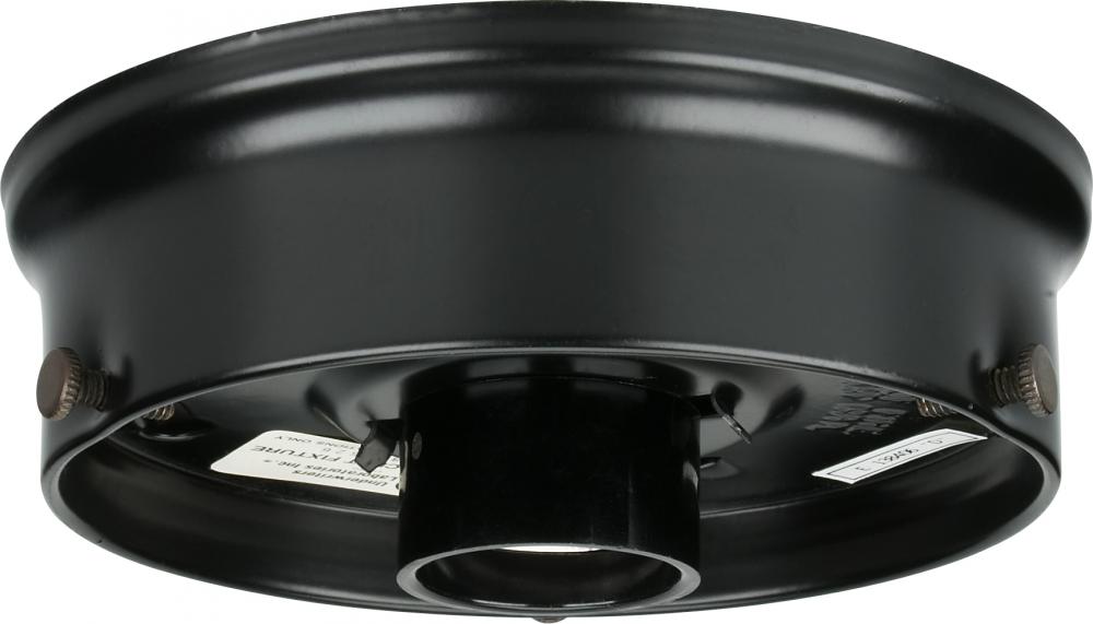 4&#34; Wired Holder; Black Finish; Includes Hardware; 60W Max