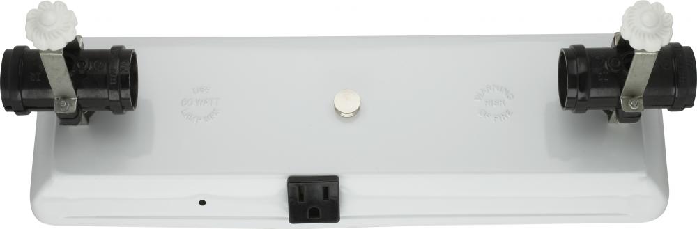 4-Light U-Channel Glass Holder; 4 Light-Convenience Outlet For Use With 24&#34; U-Bend Glass;