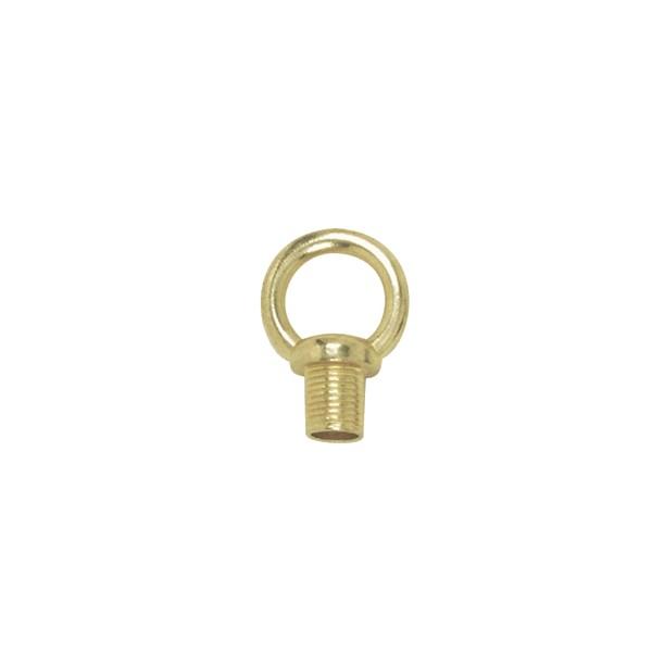 3/4&#34; Loops; 1/8 IP Male With Wireway; 10lbs Max; Brass Plated Finish