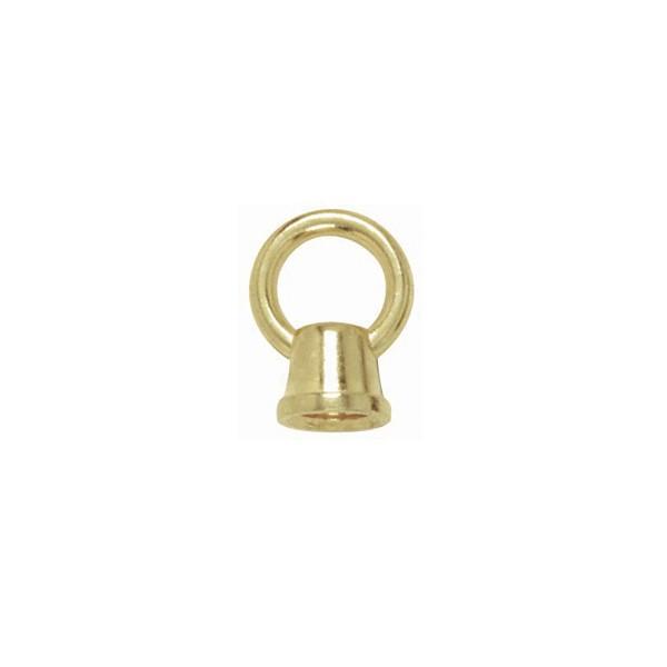 3/4&#34; Loops; 1/8 IP Female With Wireway; 10lbs Max; Brass Plated Finish