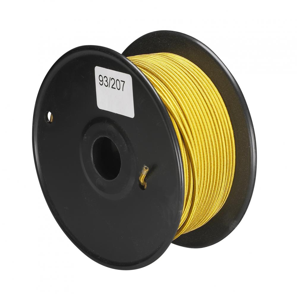 Pulley Bulk Wire; 18/1 Rayon Braid 90C; 250 Foot/Spool; Gold
