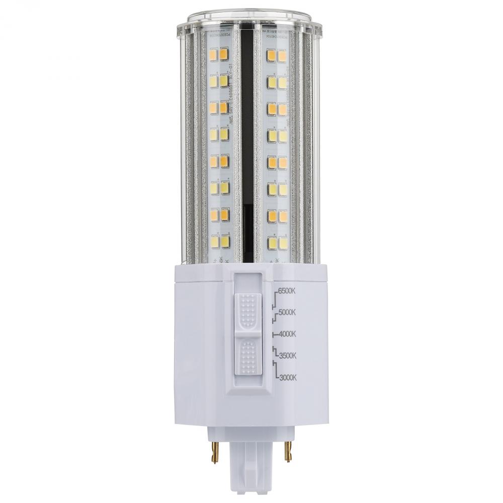 14 Watt LED PL; CCT Selectable; Lumens Selectable; Type B; Ballast Bypass; White Finish; 120/277