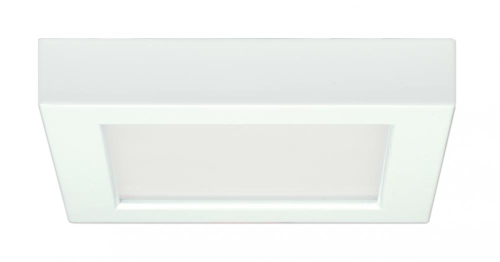 Blink - 10.5W- 5.5&#34; Surface Mount LED - 2700K- Square Shape - White Finish - 120V