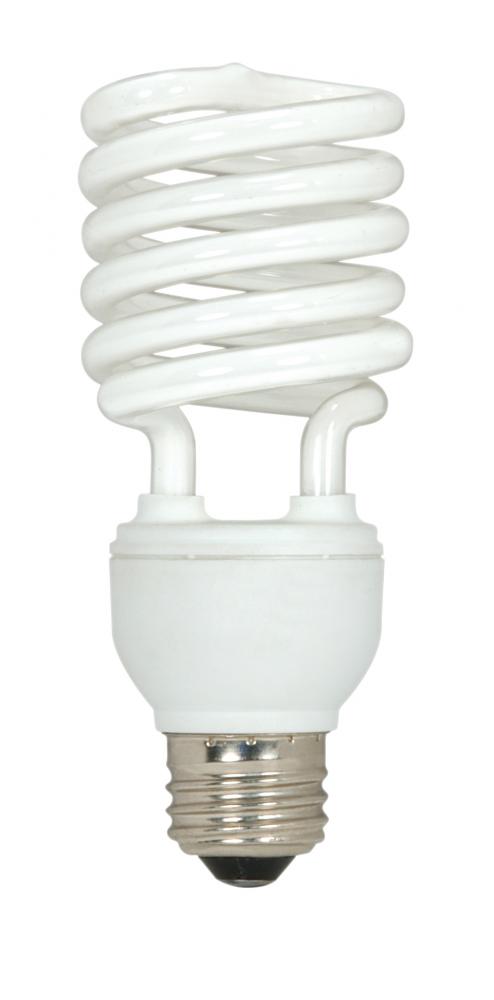 23 Watt; Mini Spiral Compact Fluorescent; 2700K; 82 CRI; Medium base; 120 Volt; 3-pack