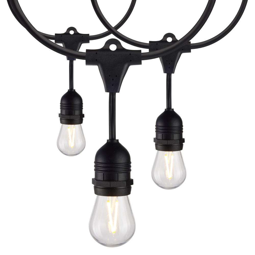 24Ft; LED String Light; Includes 12-S14 bulbs; 2200K; 120 Volts