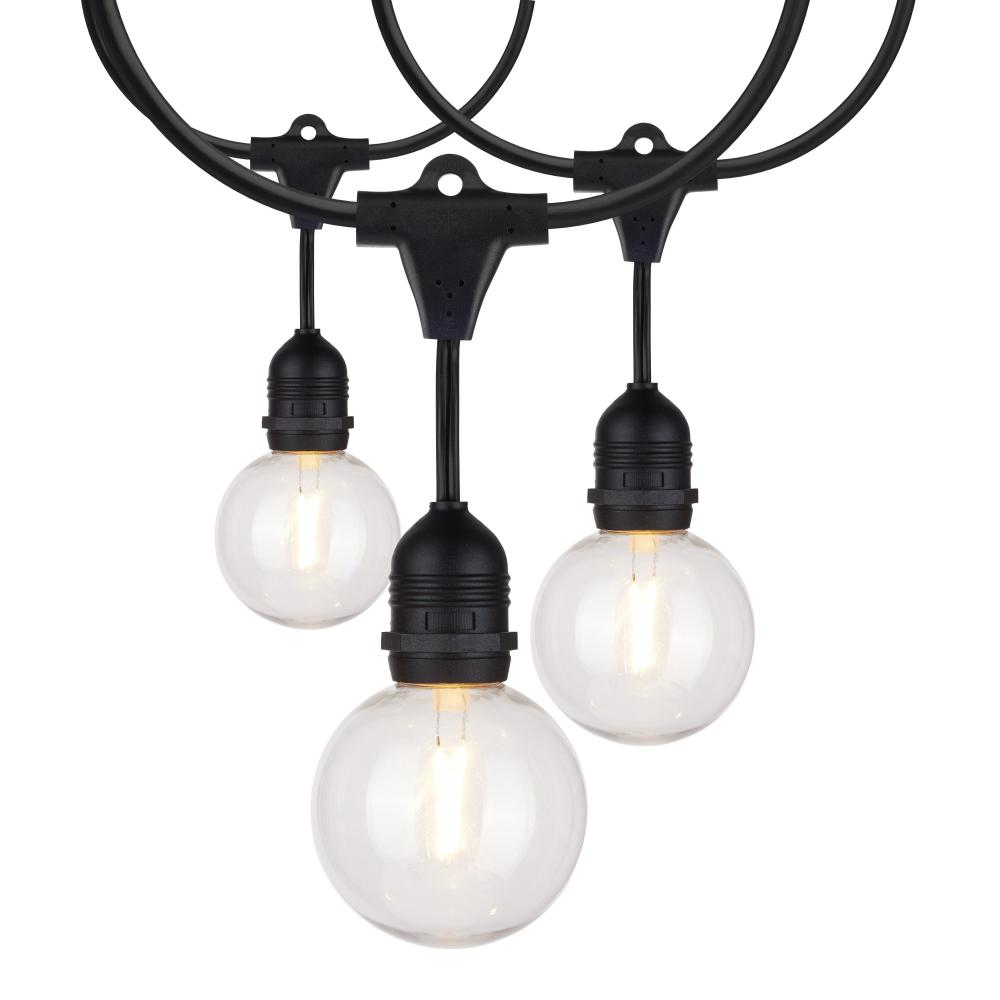 24Ft; LED String Light; Includes 12-G25 bulbs; 2200K; 120 Volts