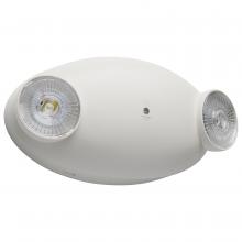 Satco Products Inc. 67/138 - Emergency Light; Dual Head; 120/277 Volts; White Finish
