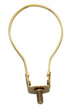 Satco Products Inc. 90/940 - Bulb Clip; 1/4-27; 3-5/8" Height; 2-1/8" Diameter; Medium Base; Brass Plated Finish