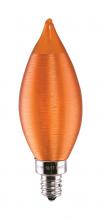 Satco Products Inc. S11307 - 4 Watt CA11 LED; Satin Spun Amber; Candelabra base; 2100K; 120 Volt; Carded