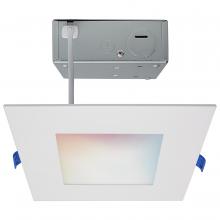Satco Products Inc. S11563 - 12 Watt; LED Direct Wire; Low Profile Downlight; 6 Inch Square; Starfish IOT; Tunable White and RGB;