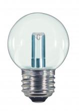 Satco Products Inc. S9158 - 1.4 Watt LED; G16 1/2; Clear; 2700K; Medium base; 120 Volt; Carded