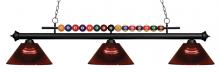 Z-Lite 170MB-ARBG - 3 Light Billiard