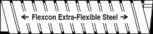 AFC Cable Systems 5101-30-00 - 3/8" FLEXCON EXTRA FLEXIBLE STEEL COND