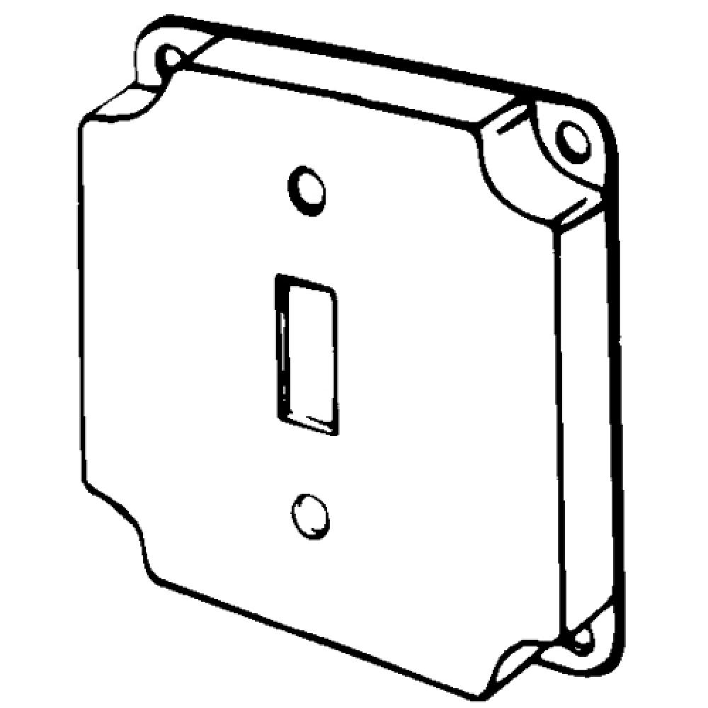 4 IN SQ CVR SGL TOGGLE