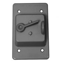 APPOZGCOMM WCT1GNM - 1G TOGGLE COVER GREY PVC