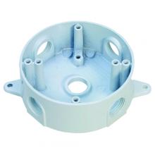 APPOZGCOMM WRX75W - RND OUTLET BOX 5 3/4 IN HUBS WHT