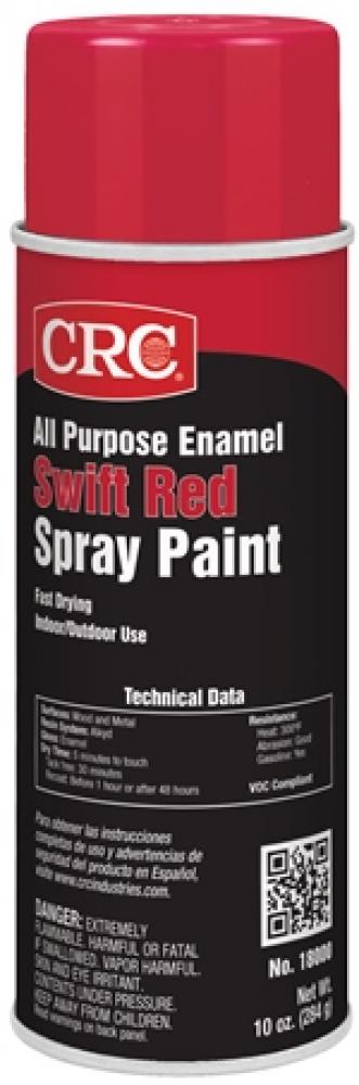 ENAMEL SPRAY PAINT SWIFT RED 10 WT OZ