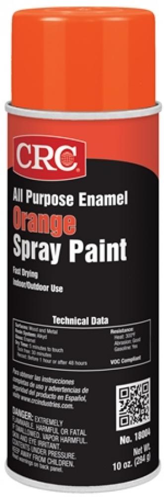 ENAMEL SPRAY PAINT ORANGE 10 WT OZ