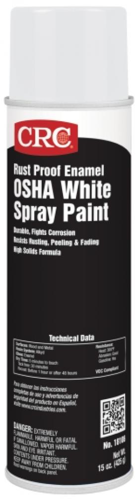 Enamel Spray Paint-OSHA White, 15 Wt Oz