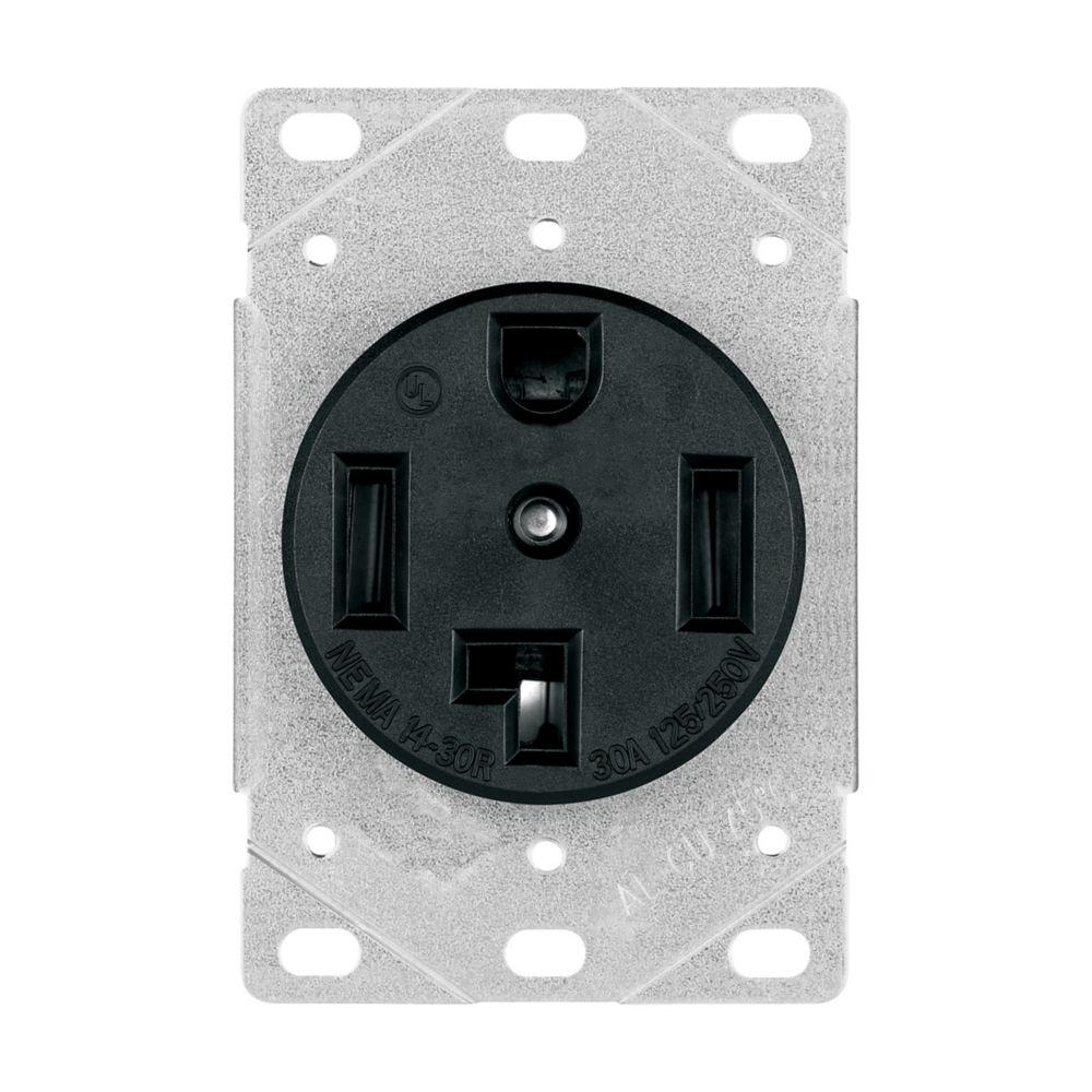 Recp Single Flush 30A 125/250V 3P4W W