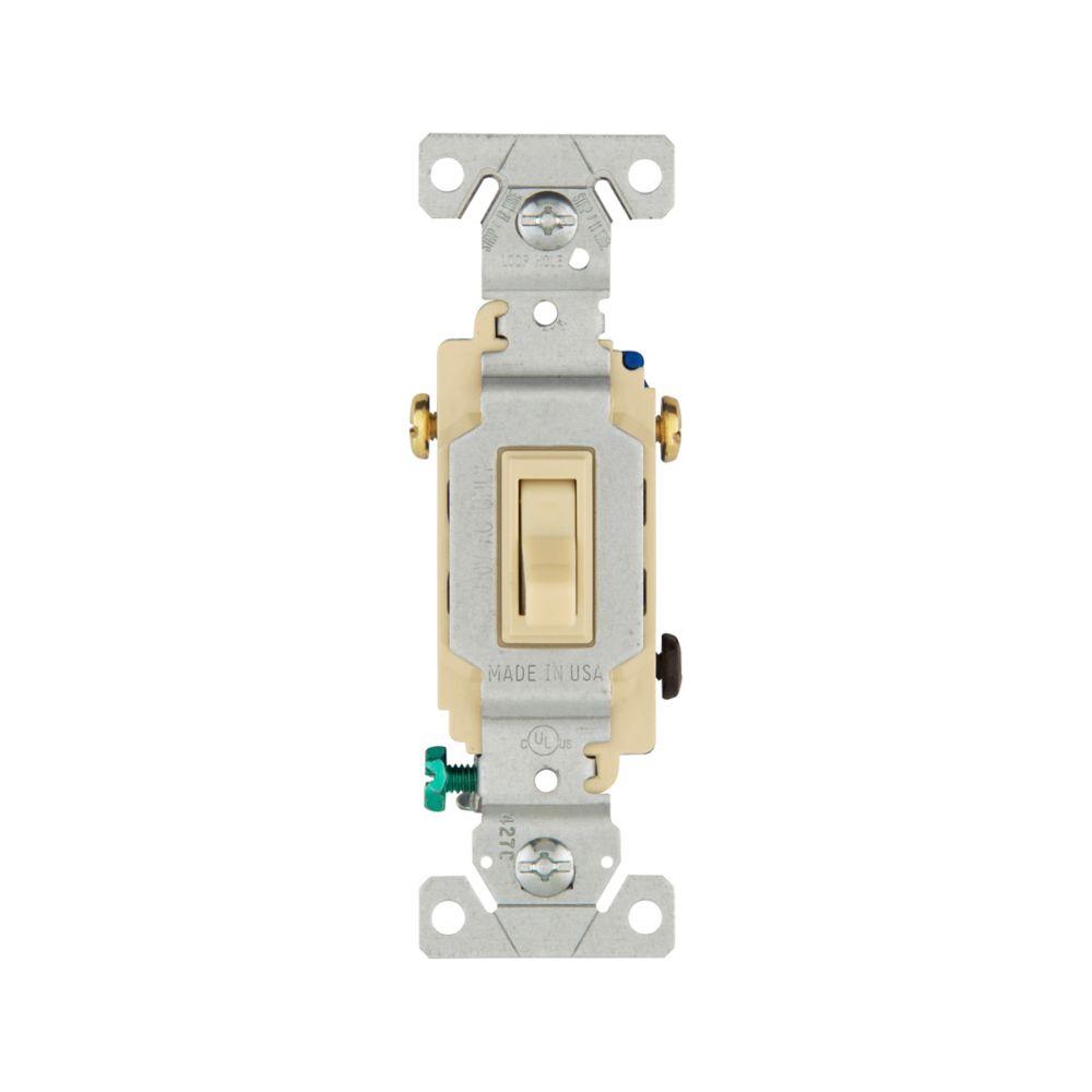 Switch Toggle 3-Way 15A 120V Grd IV