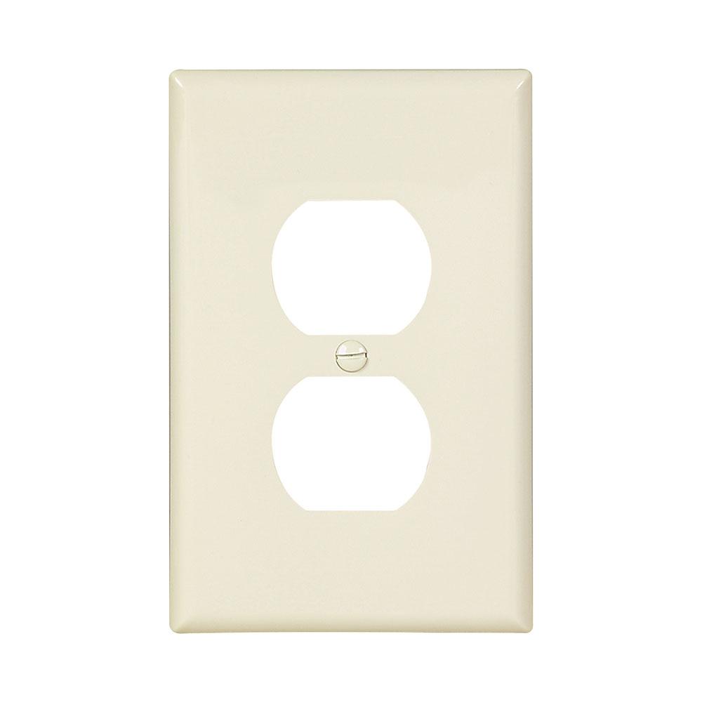 Wallplate 1G Duplex Poly Mid LA 10PK