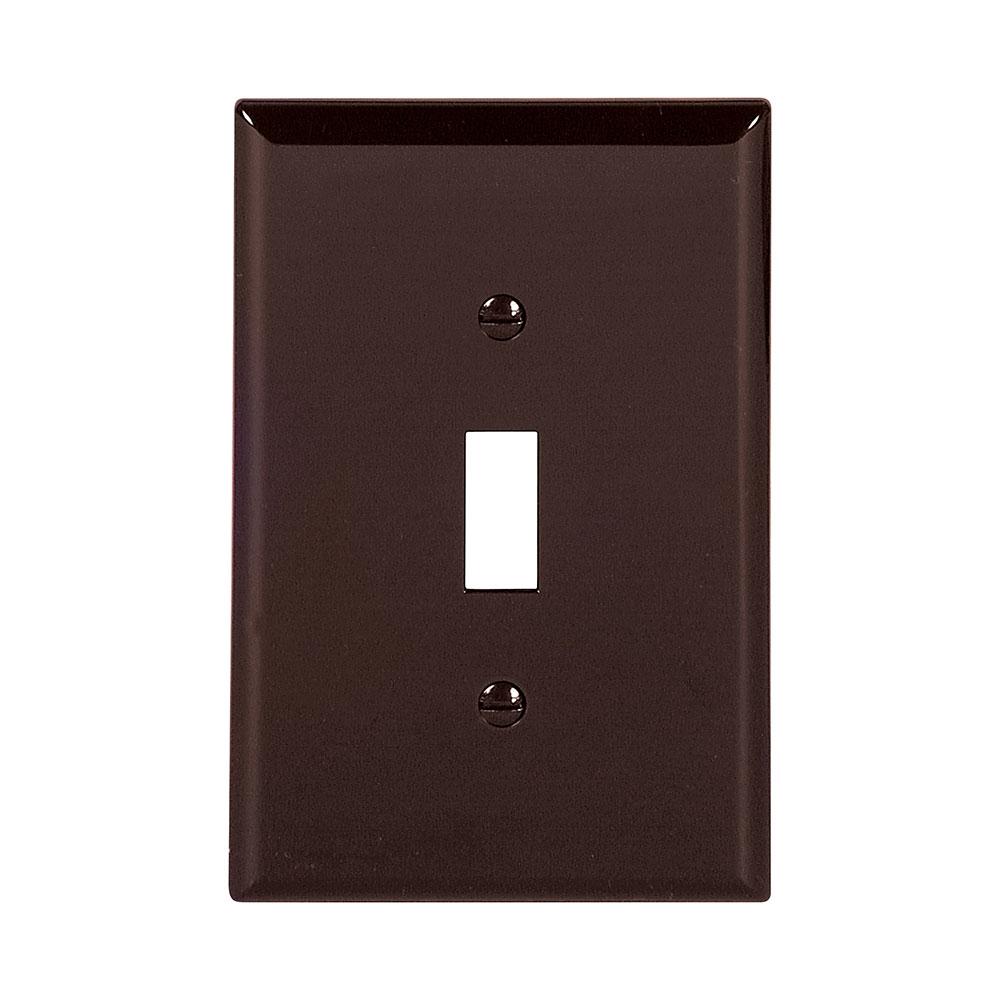 Wallplate 1G Toggle Poly Mid BR