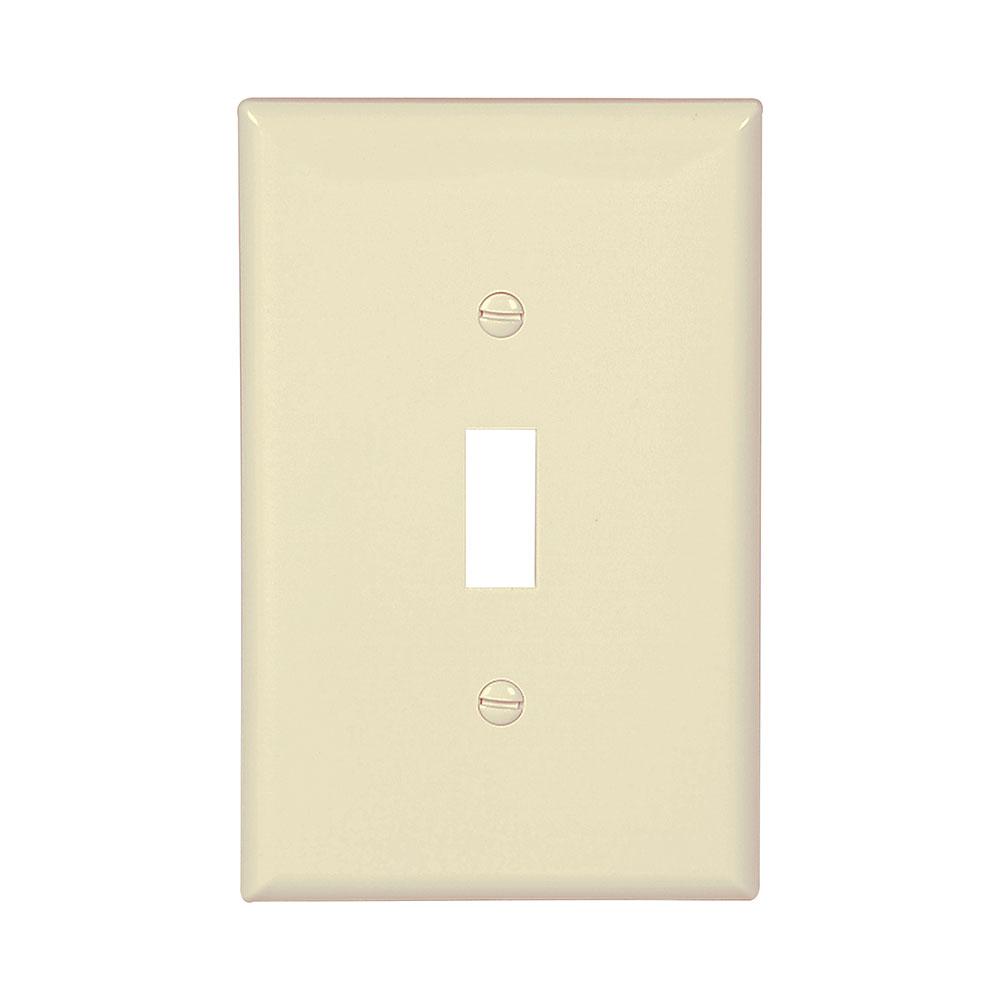 Wallplate 1G Toggle Poly Mid AL