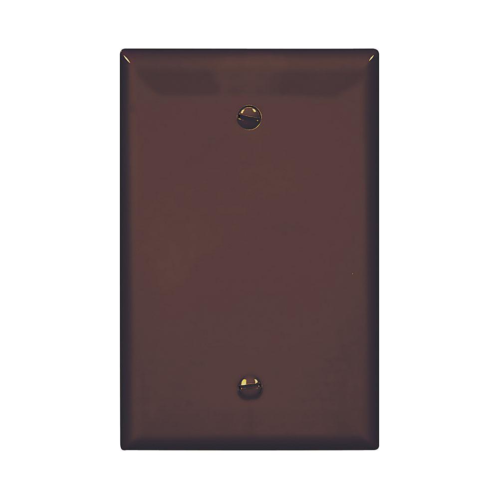 Wallplate 1G Blank Box Mount Poly Mid BR