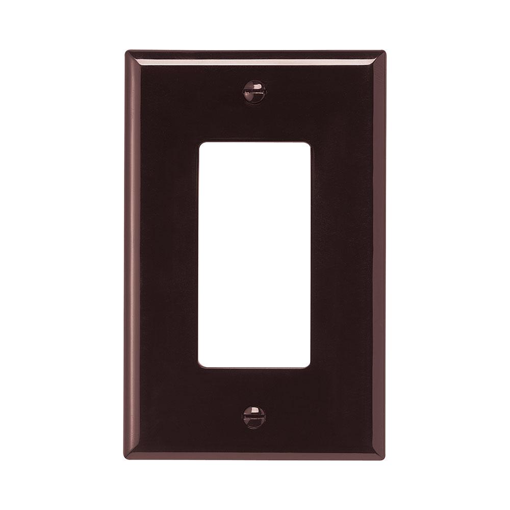 Wallplate 1G Decorator Poly Mid BR