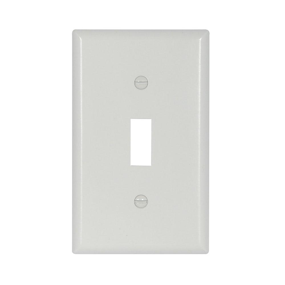 Wallplate 1G Toggle Thermoset Std WH