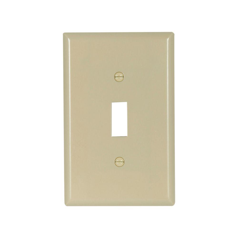 Wallplate 1G Toggle Thermoset Mid IV